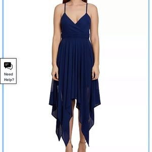 Brand new navy high low dress with tags
